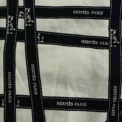 Hermes Bolduc Pattern Martin Margiela Era T-Shirt L White Navy Short Sleeve — view 8