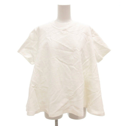Loewe Top T-Shirt Short Sleeve Anagram Embroidery Logo Kuru Neck White AE