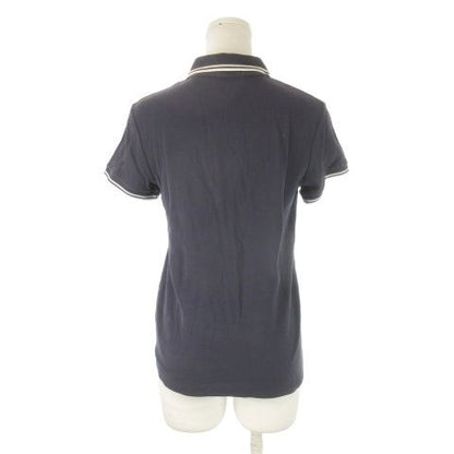 Moncler Maglia Polo Manica Corta Shirt Short Sleeve Pique Logo Navy — view 2