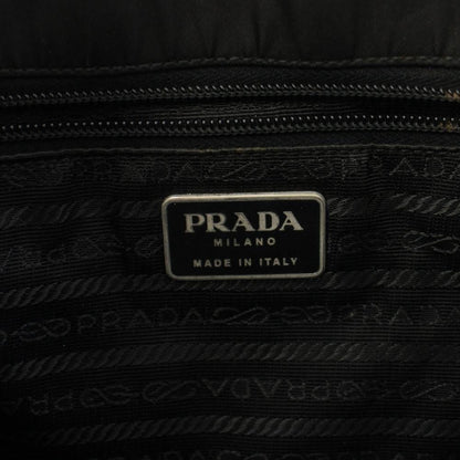 Prada Tote Triangle Plate Logo Nylon Black — view 5