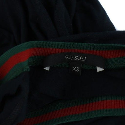 Gucci T-Shirt Short Sleeve Ribbon Sherry Line Logo Light Hands XS Navy — view 7