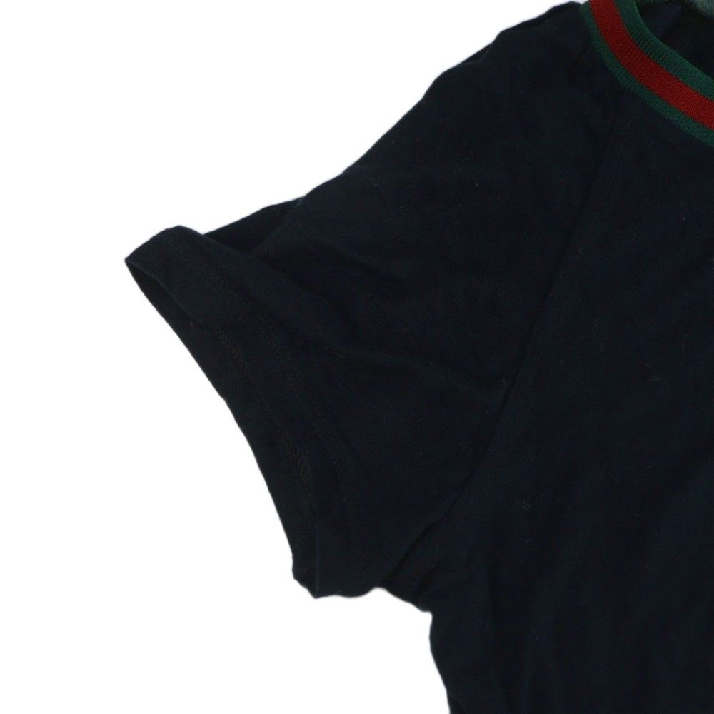 Gucci T-Shirt Short Sleeve Ribbon Sherry Line Logo Light Hands XS Navy — view 6