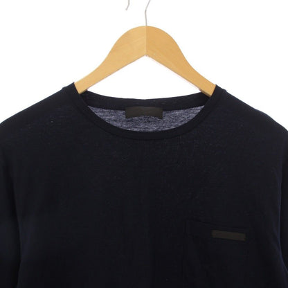 Prada T-Shirt Long Sleeve Crew Neck L Navy Blue — view 4