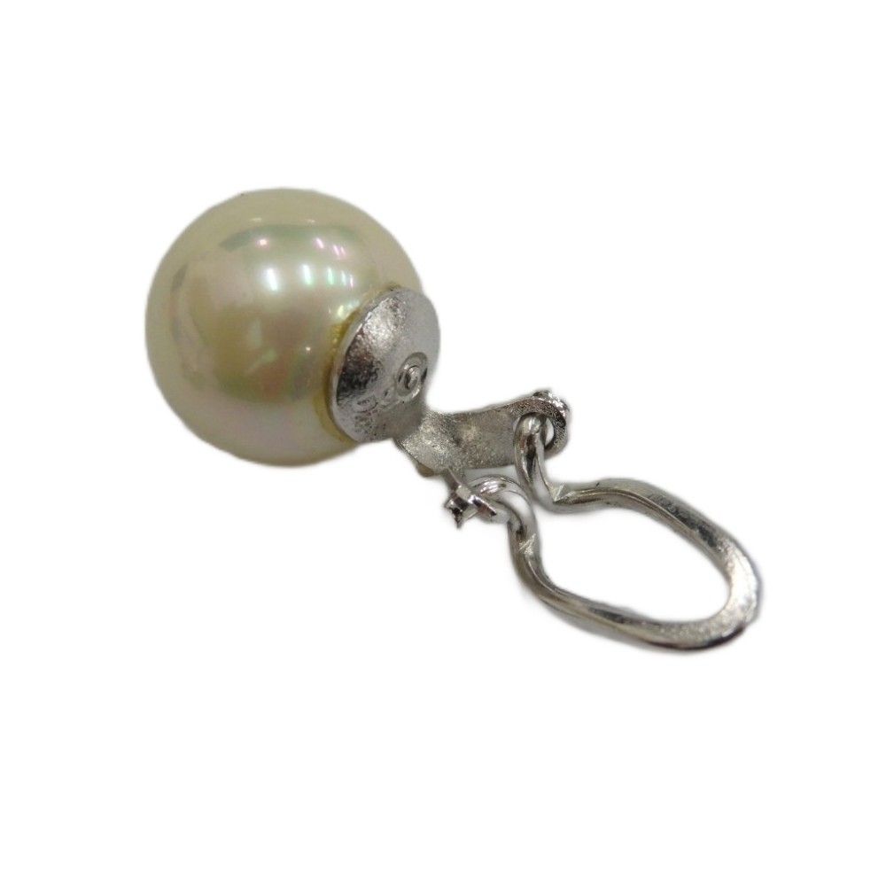 Dior Earrings Faux Pearl White — view 5
