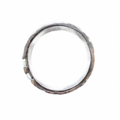 Dior Trotter Ring Logo Silver Color Blue — view 2