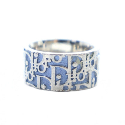 Dior Trotter Ring Logo Silver Color Blue — view 4