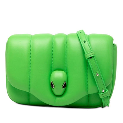 Bvlgari Ambush Serpenti Waist Bag 2-Way Green Leather