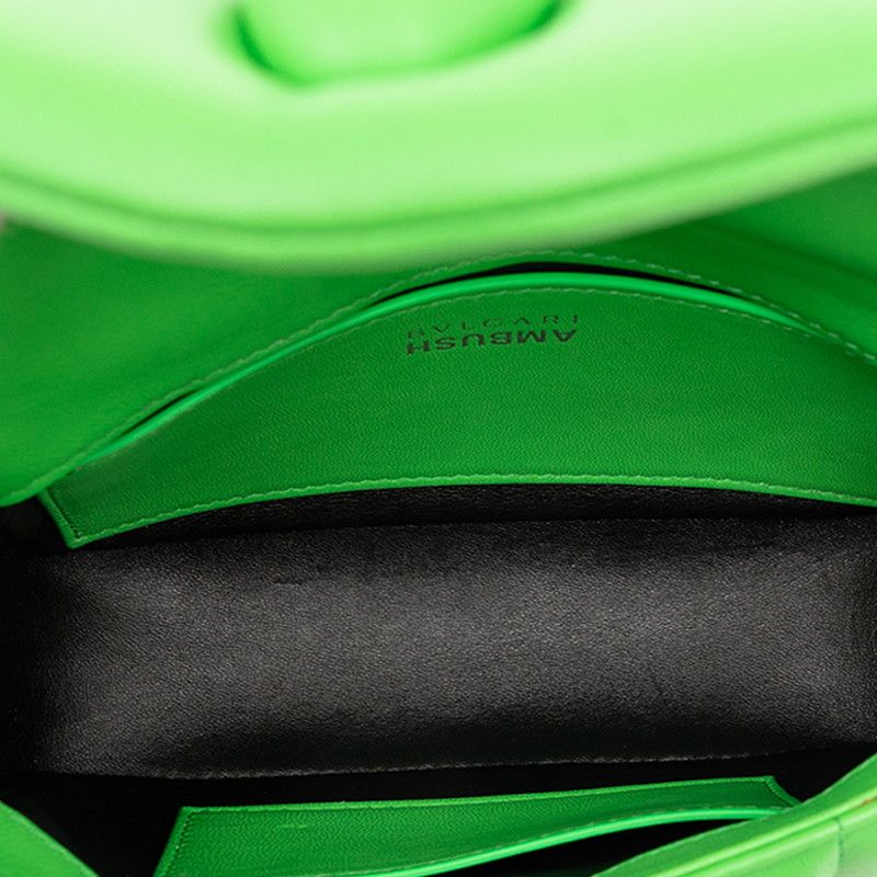 Bvlgari Ambush Serpenti Waist Bag 2-Way Green Leather — view 4