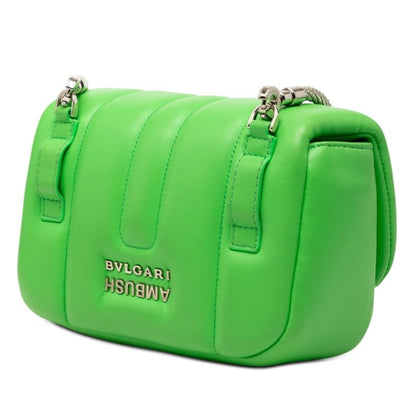 Bvlgari Ambush Serpenti Waist Bag 2-Way Green Leather — view 2