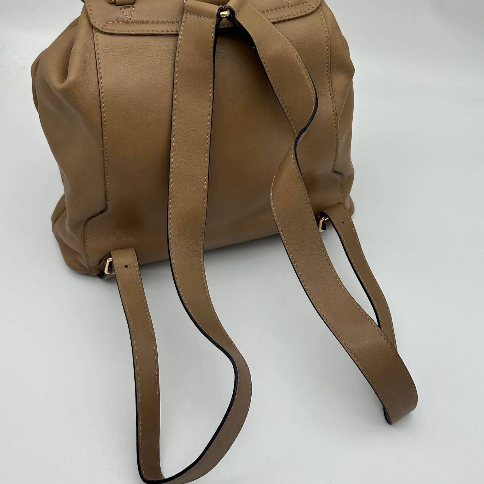 Gucci Bamboo Backpack Shoulder Bag Beige Brown — view 5
