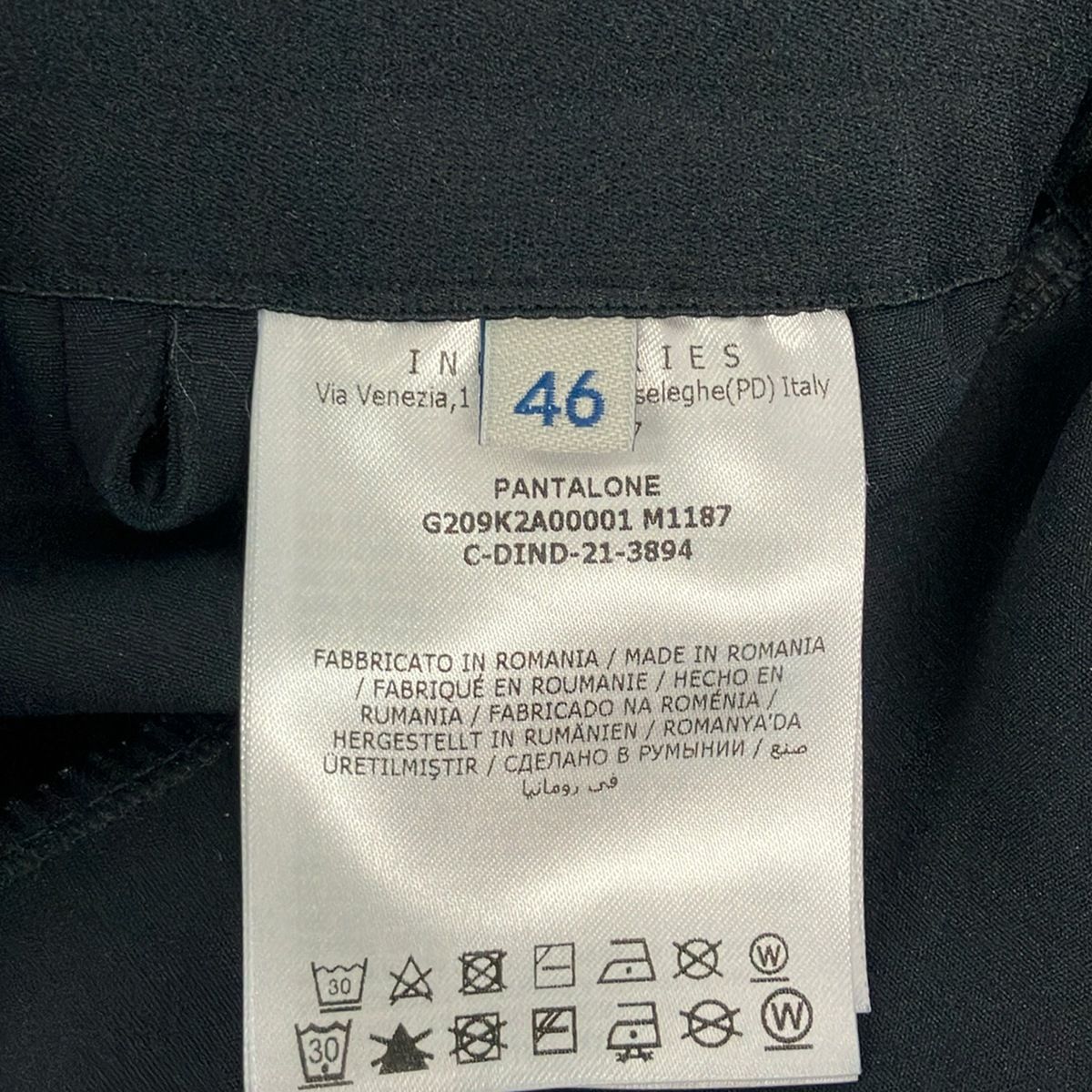 Moncler Pants 46 L Black White Full Length Waist Togo Hyke Collaboration — view 4