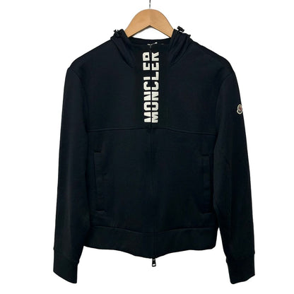Moncler Hoodie M Maglia Black White Long Sleeve Zip