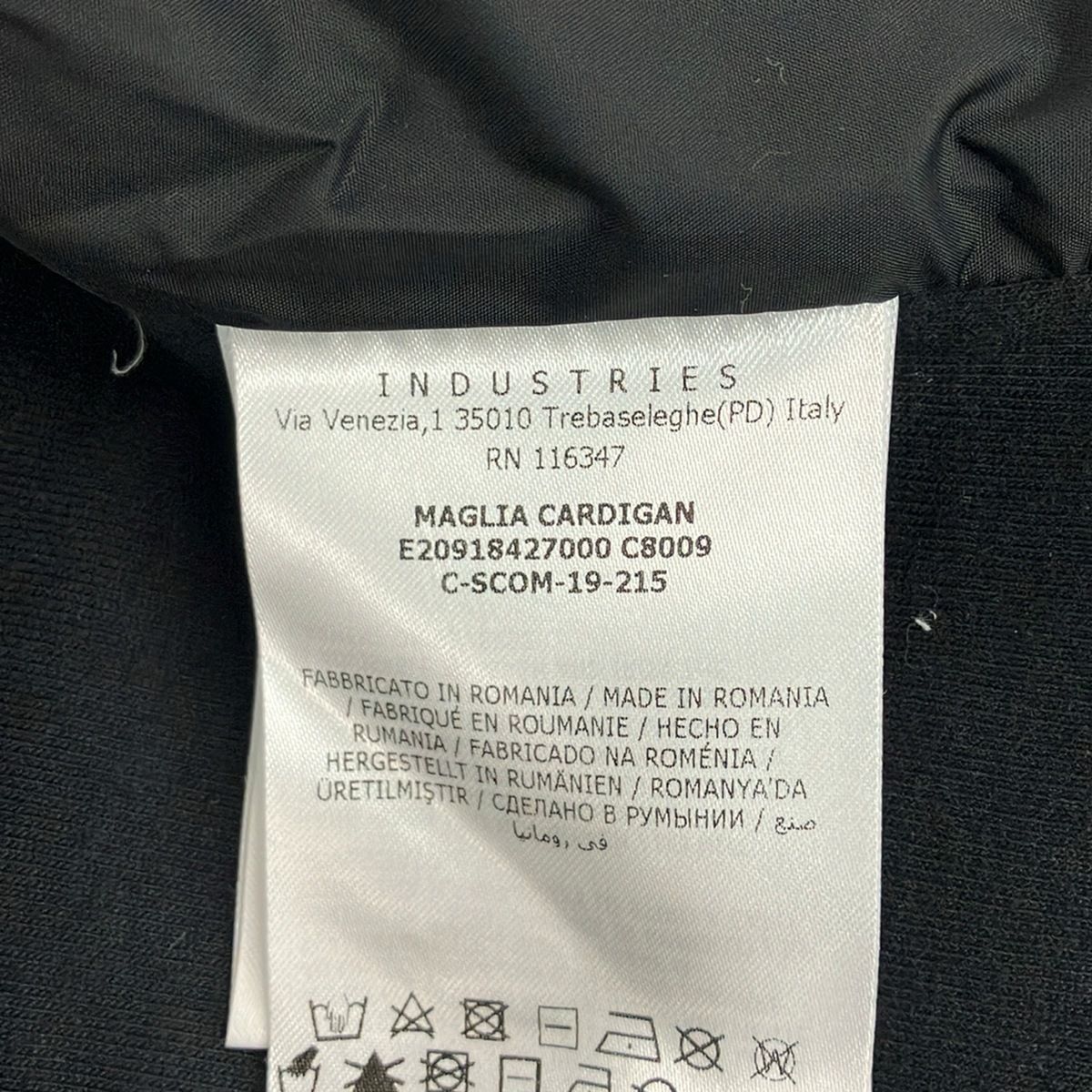 Moncler Hoodie M Maglia Black White Long Sleeve Zip — view 4
