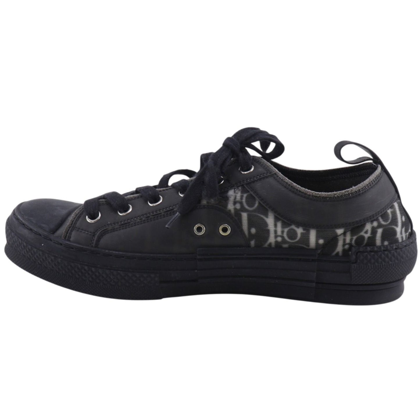 Dior Oblique Nylon Canvas Lava Black Sneakers — view 2