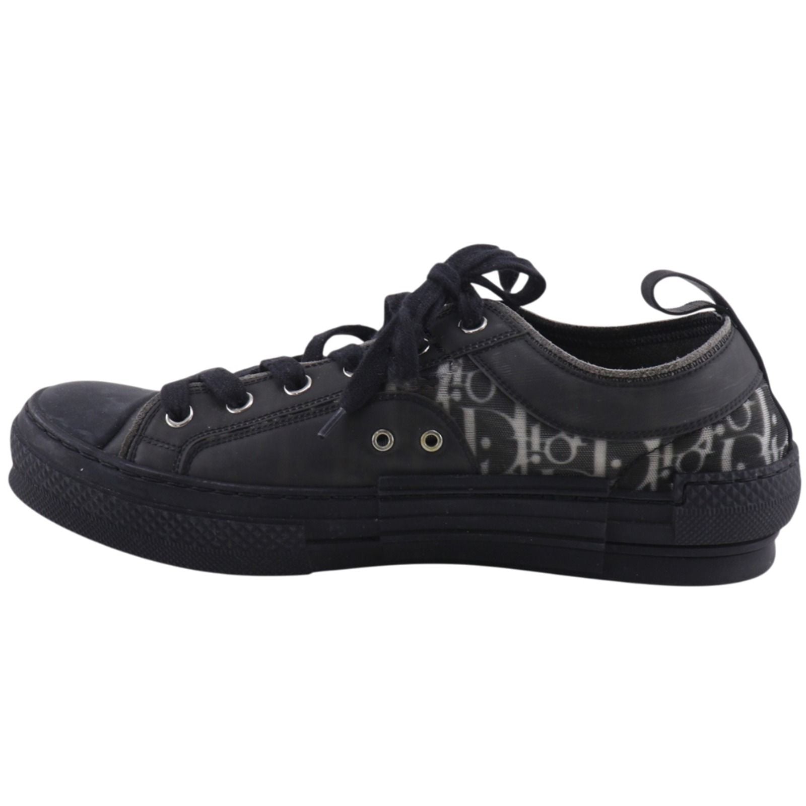 Dior Oblique Nylon Canvas Lava Black Sneakers — view 2