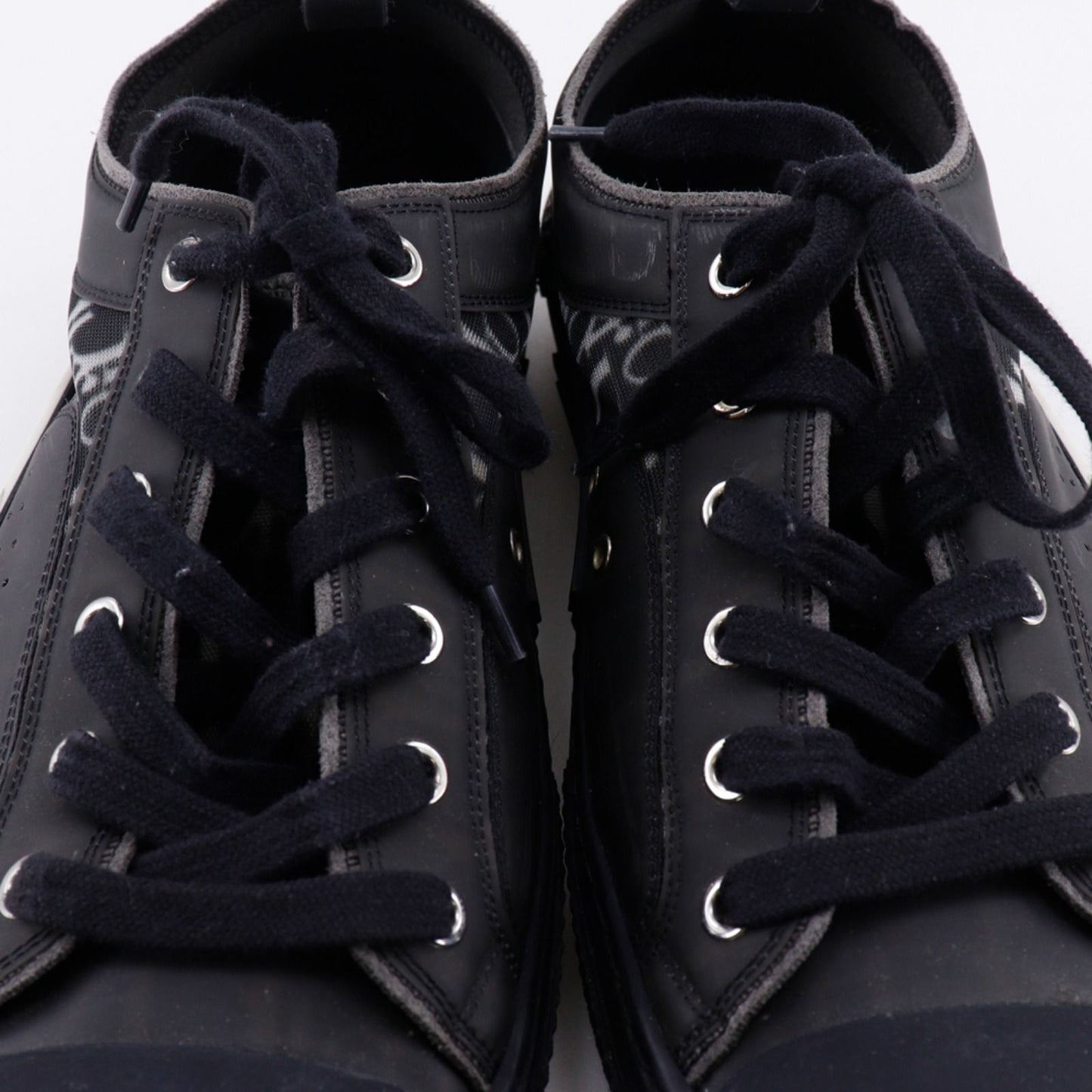 Dior Oblique Nylon Canvas Lava Black Sneakers — view 7