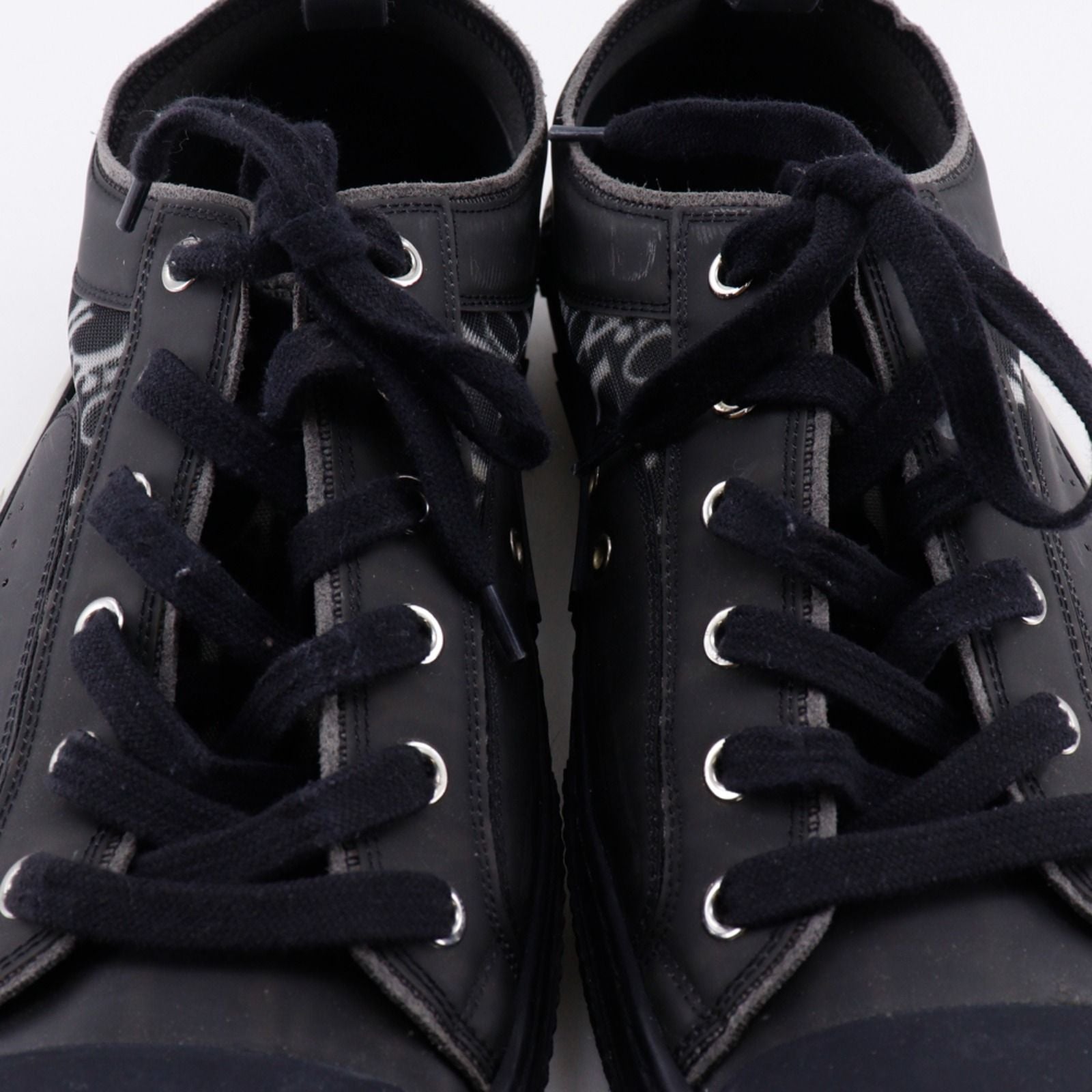 Dior Oblique Nylon Canvas Lava Black Sneakers — view 7