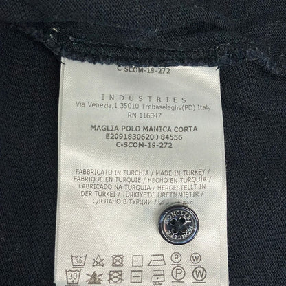 Moncler Short Sleeve Polo Shirt L Maglia Manica Corta Dark Navy — view 4