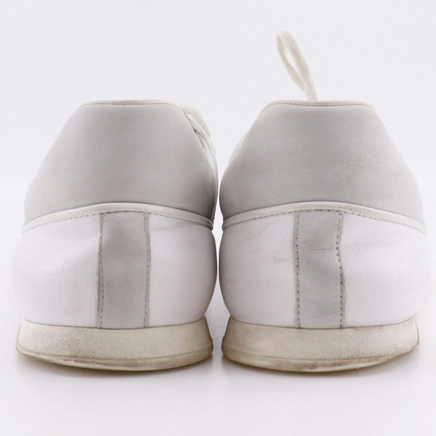Louis Vuitton Leather White Sneakers — view 3