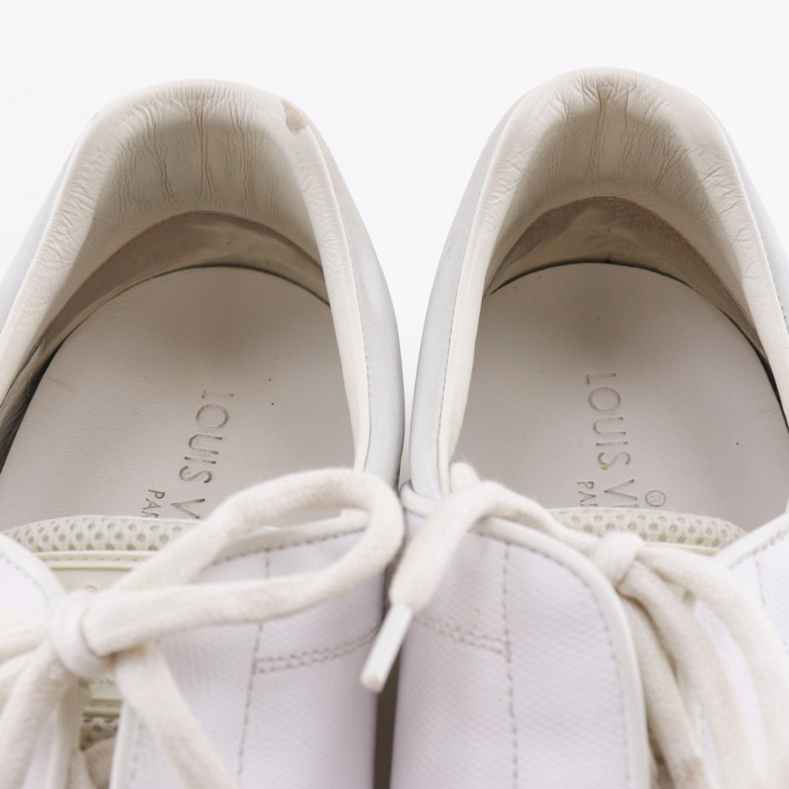 Louis Vuitton Leather White Sneakers — view 6