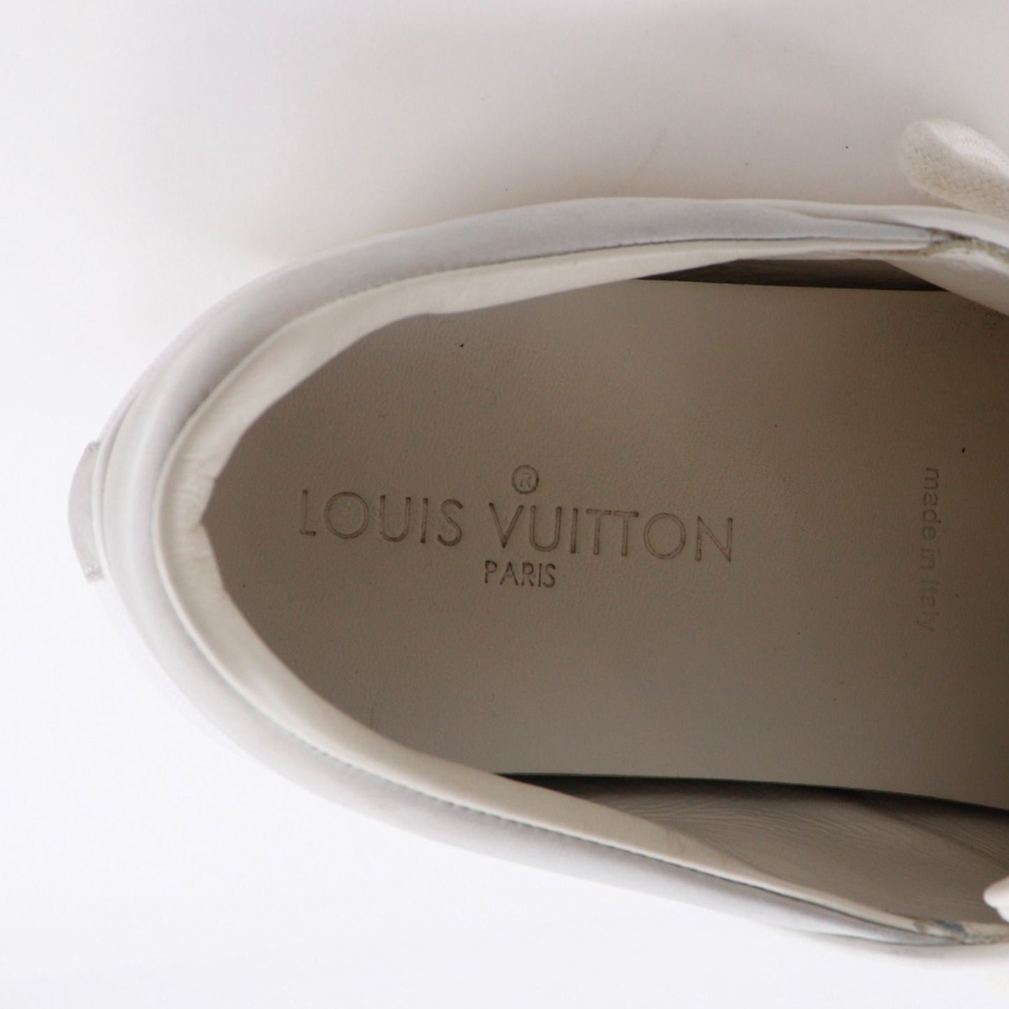 Louis Vuitton Leather White Sneakers — view 8