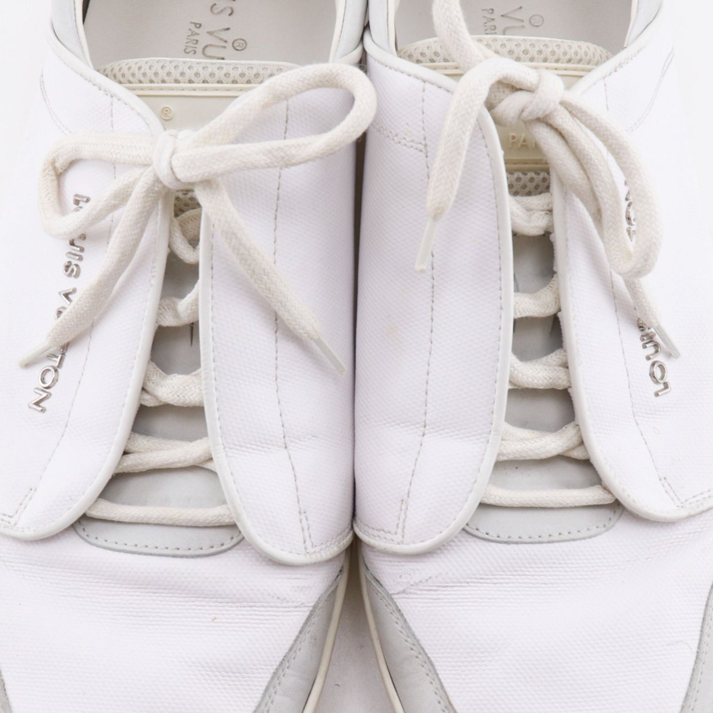 Louis Vuitton Leather White Sneakers — view 7