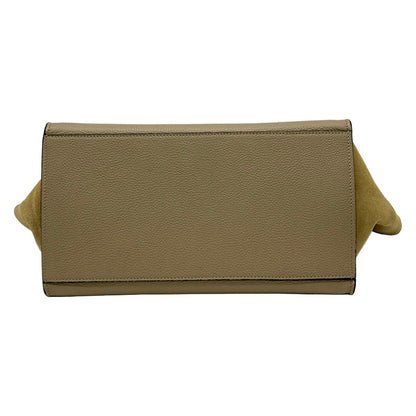 Celine Handbag Zusumo Gray Beige Leather — view 5