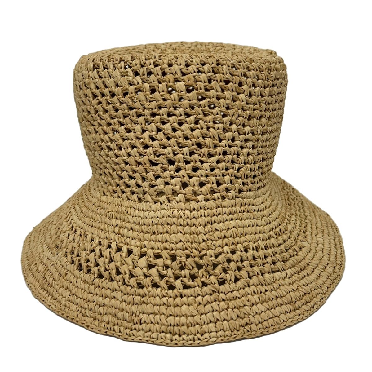 Celine Hat M Beige Dark Brown Straw — view 3