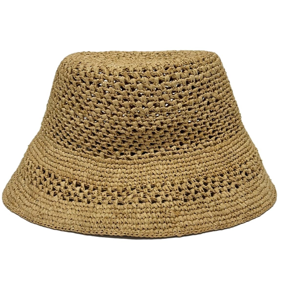 Celine Hat M Beige Dark Brown Straw — view 2