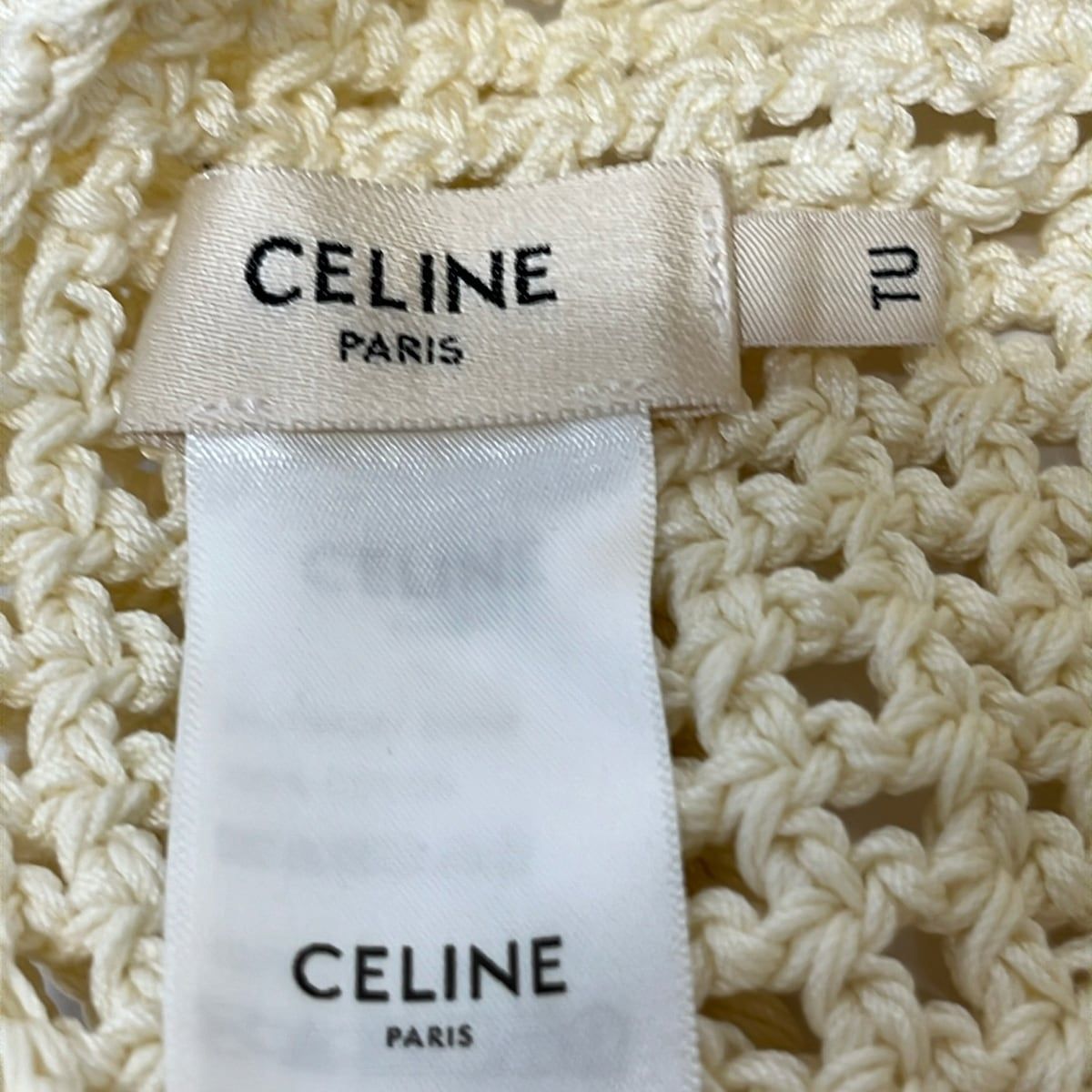 Celine Hat Ivory Cotton — view 5