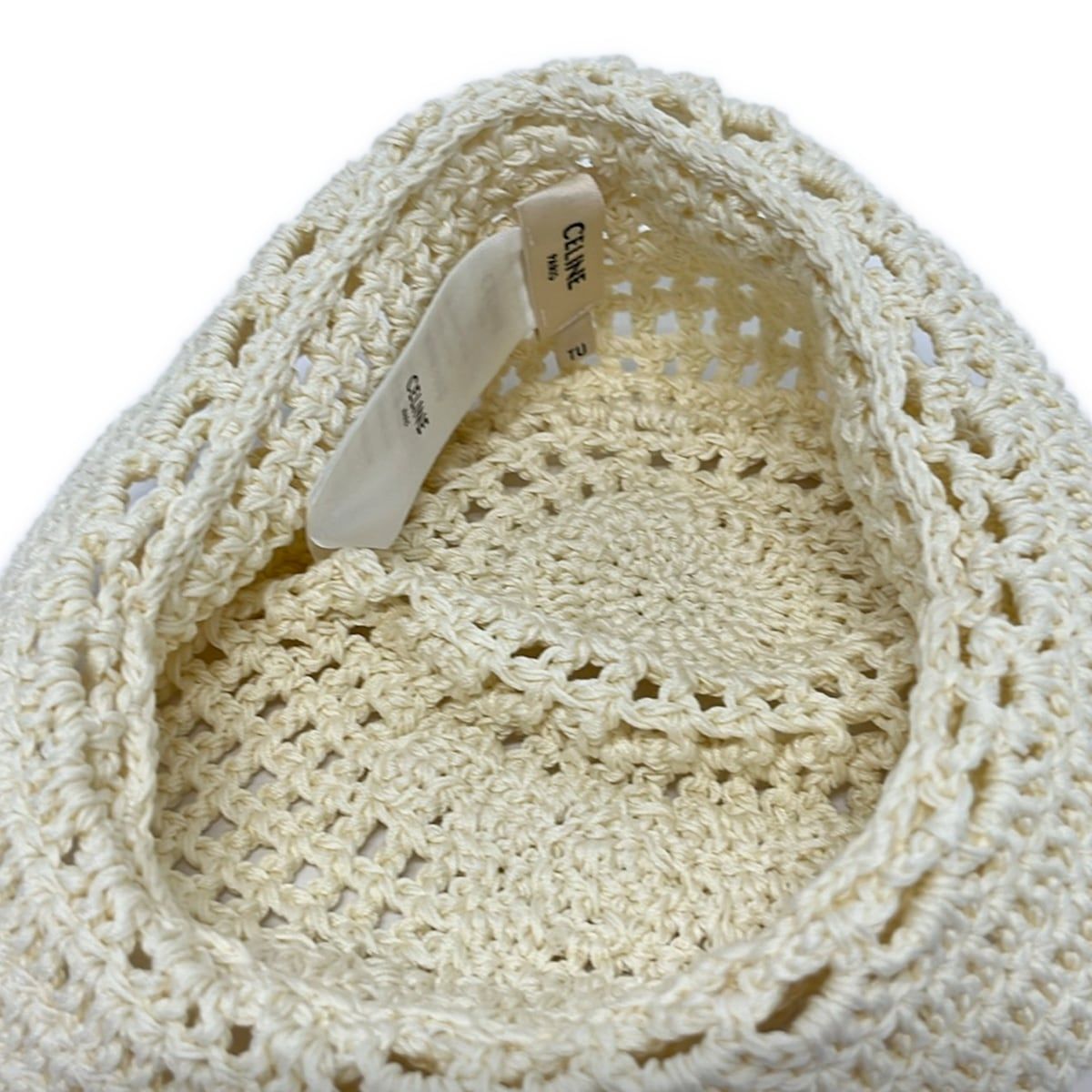 Celine Hat Ivory Cotton — view 4