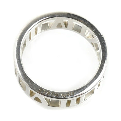Tiffany & Co 925 Sterling Silver Atlas Open Heart Ring — view 4