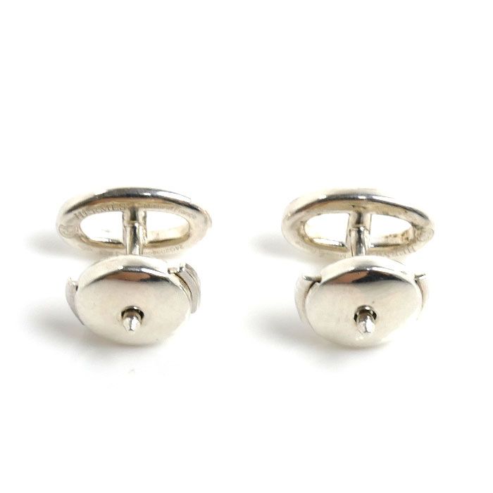 Hermes 925 Sterling Silver Chaine D'ancre Farandole TPM Earrings — view 4