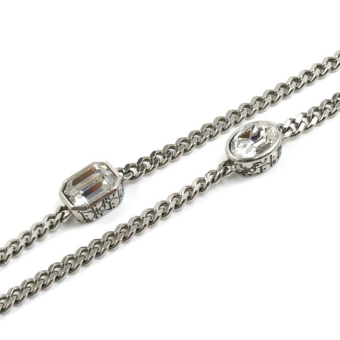 Dior Brass Sparkle Necklace 54 58 cm — view 4