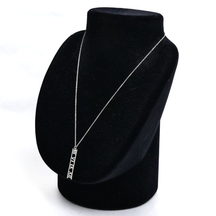 Tiffany & Co 18k White Gold Atlas Open Heart Necklace 41 cm — view 7
