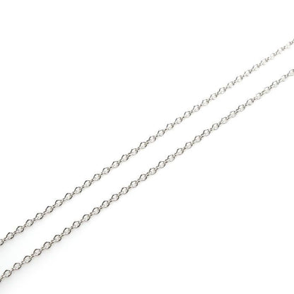 Tiffany & Co 18k White Gold Atlas Open Heart Necklace 41 cm — view 4