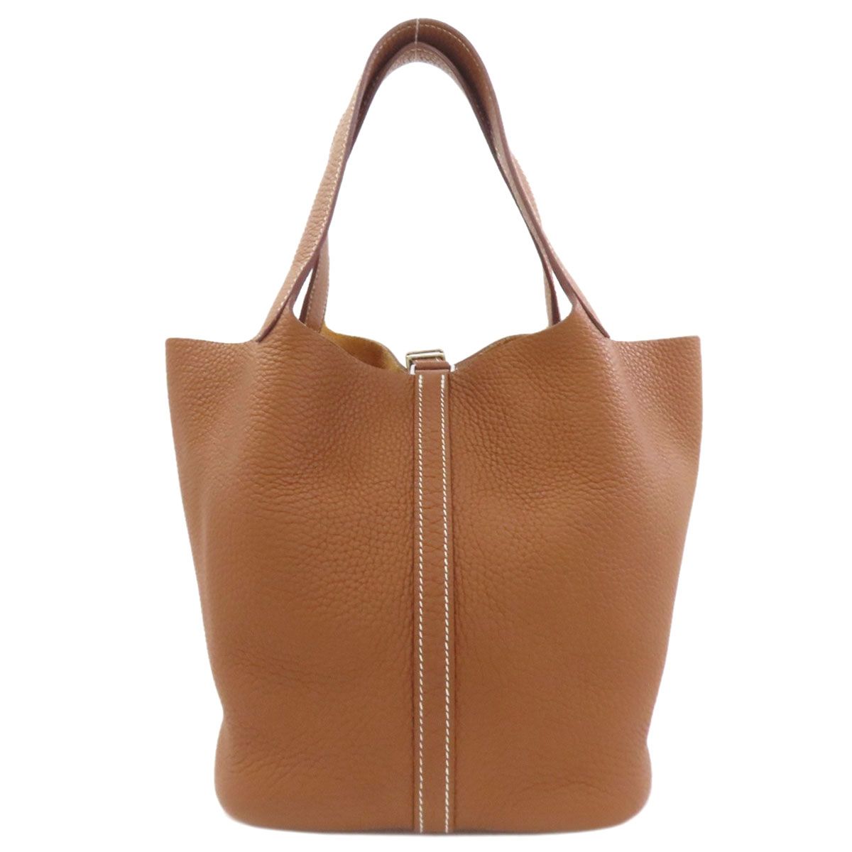 Hermes Picotin Lock Gold Silver Handbag Taurillon — view 2