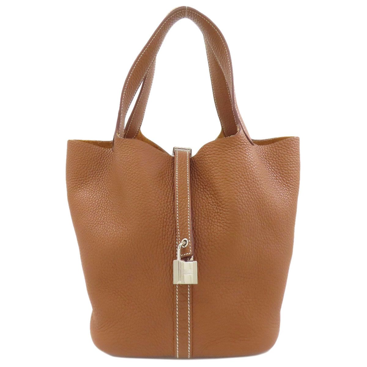 Hermes Picotin Lock Gold Silver Handbag Taurillon
