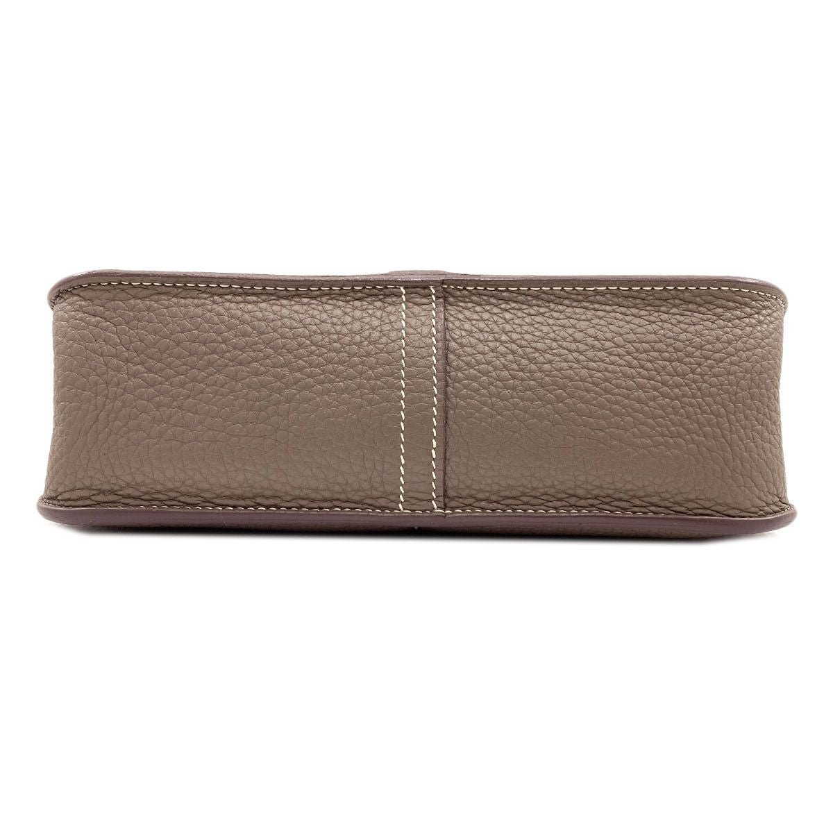 Hermes Halzan 25 Etoupe Silver Handbag Taurillon — view 4