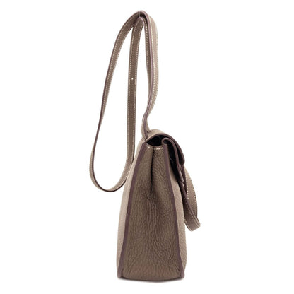 Hermes Halzan 25 Etoupe Silver Handbag Taurillon — view 3