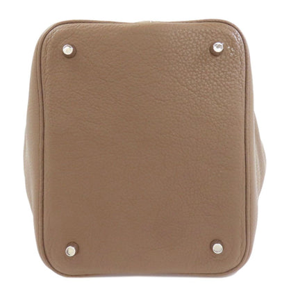 Hermes Picotin Lock Etoupe Silver Handbag Taurillon — view 4