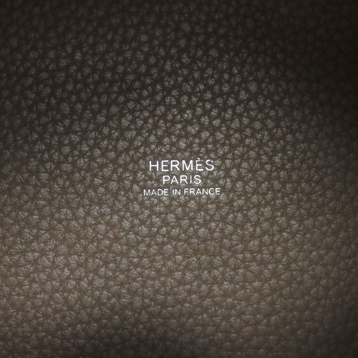Hermes Picotin Lock Etoupe Silver Handbag Taurillon — view 6