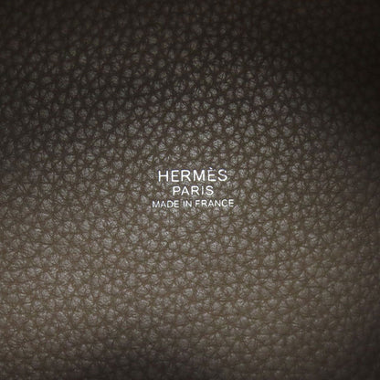 Hermes Picotin Lock Etoupe Silver Handbag Taurillon — view 6