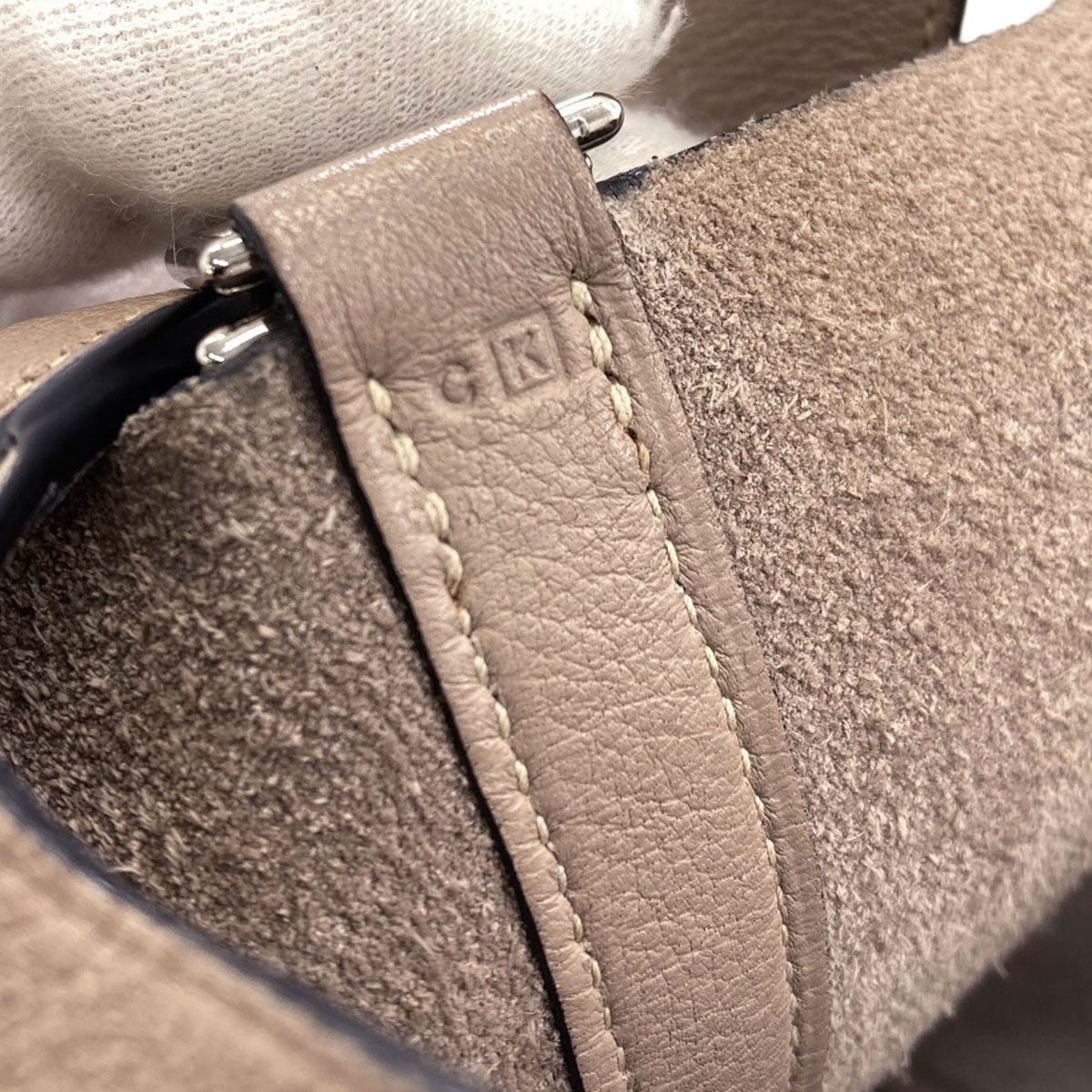 Hermes Picotin PM Tourtier Gray Silver Handbag Chevre — view 7