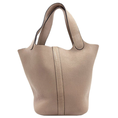 Hermes Picotin PM Tourtier Gray Silver Handbag Chevre — view 2