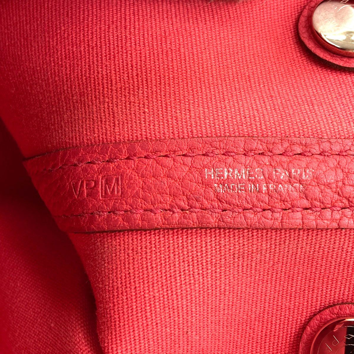 Hermes Garden Party TPM Silver Handbag Toile Officier — view 6