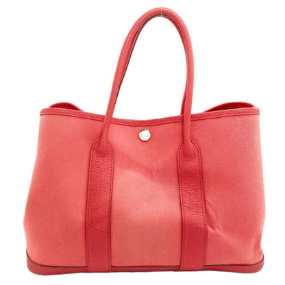 Hermes Garden Party TPM Silver Handbag Toile Officier