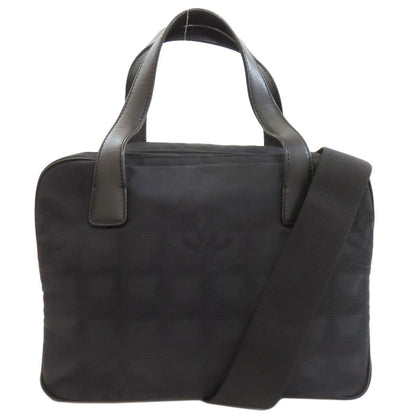 Chanel New Travel 2-Way Handbag Nylon Jacquard