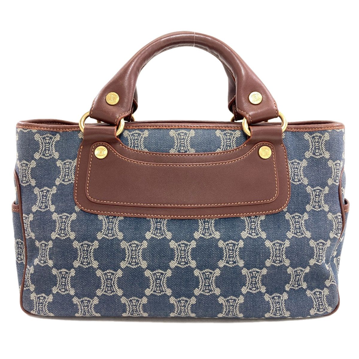 Celine Boogie Bag Handbag Denim Leather — view 2