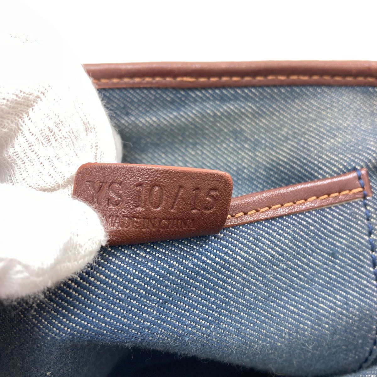 Celine Boogie Bag Handbag Denim Leather — view 7